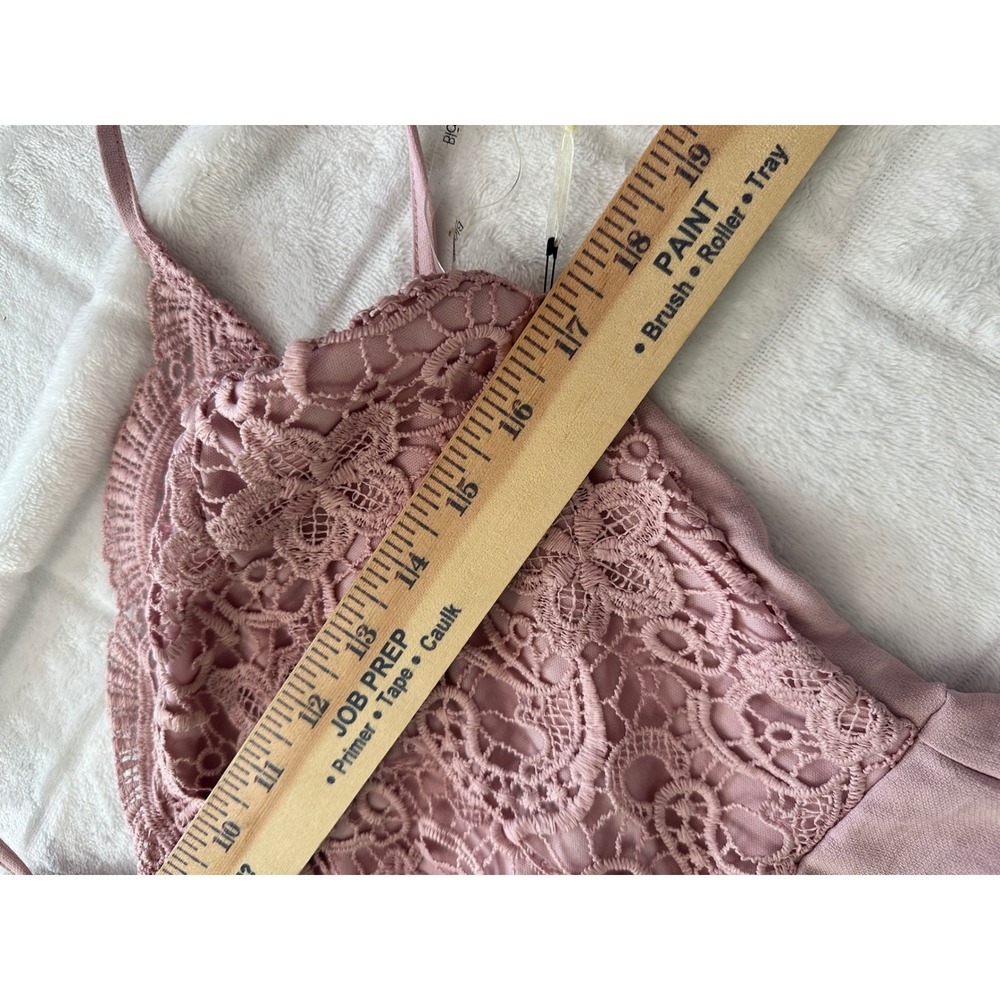 Blashe Women's Lace Bodice Romper - Light Pink - Sleeveless - Size L - Picture 5 of 9